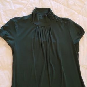 Banana Republic High neck shoulder button top - sm